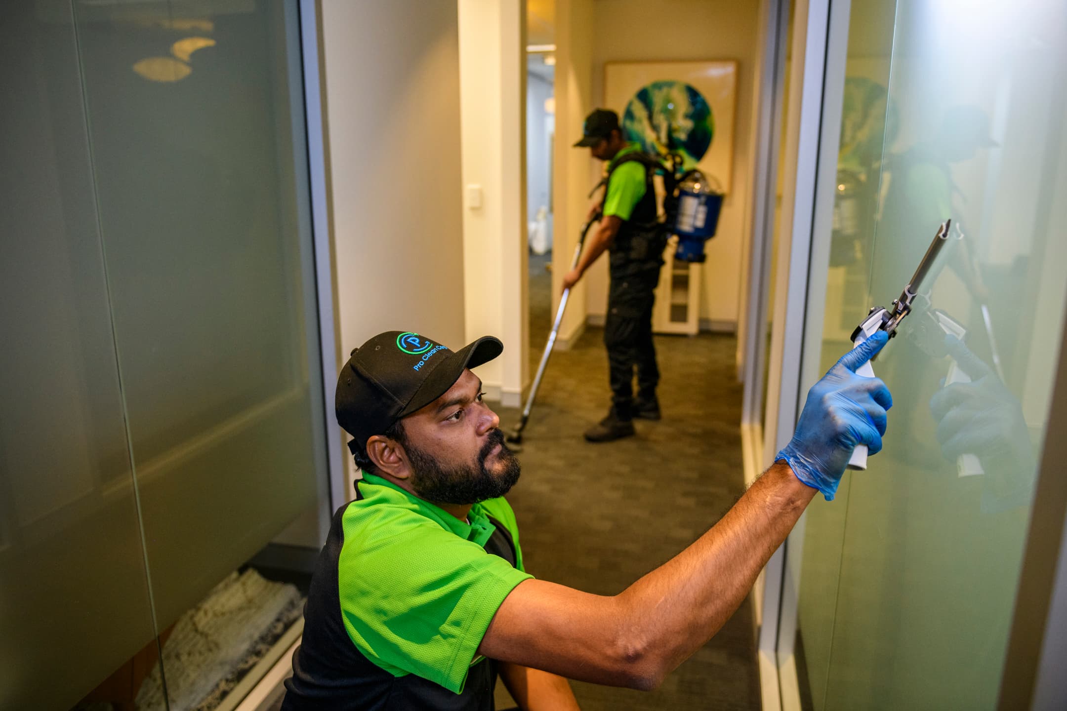 Pro Clean Corp professional cleaning team providing childcare, commercial, office and medical cleaning services in Castle Hill, Fairfield and Western Sydney NSW