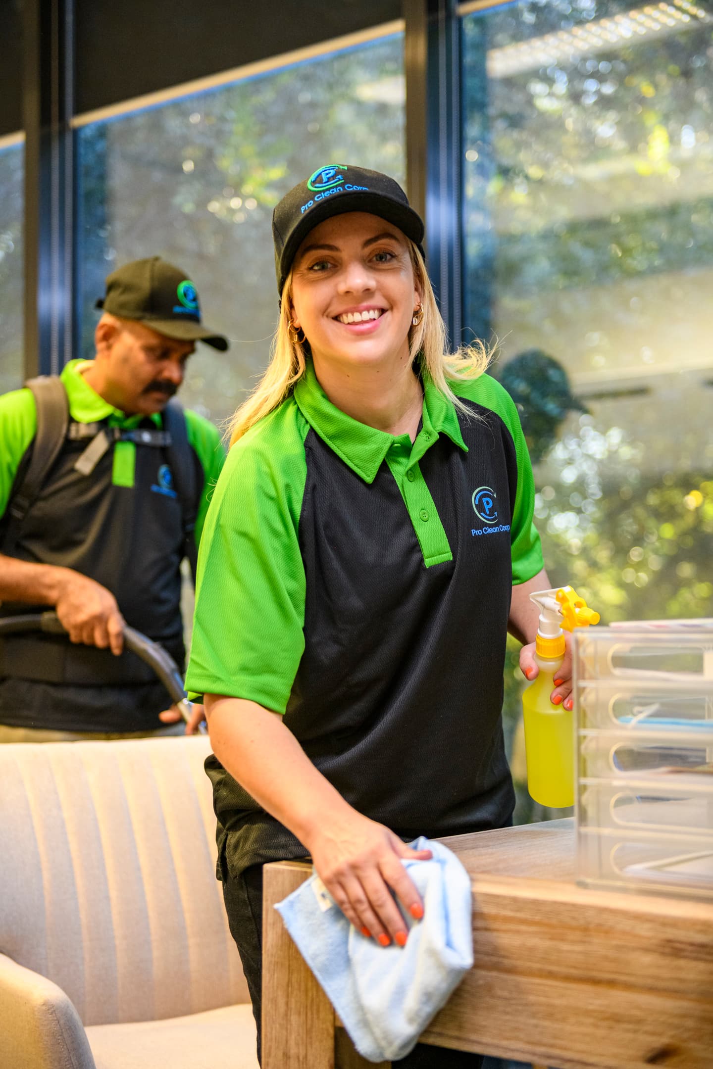 Pro Clean Corp professional cleaning team providing childcare, commercial, office and medical cleaning services in Castle Hill, Fairfield and Western Sydney NSW